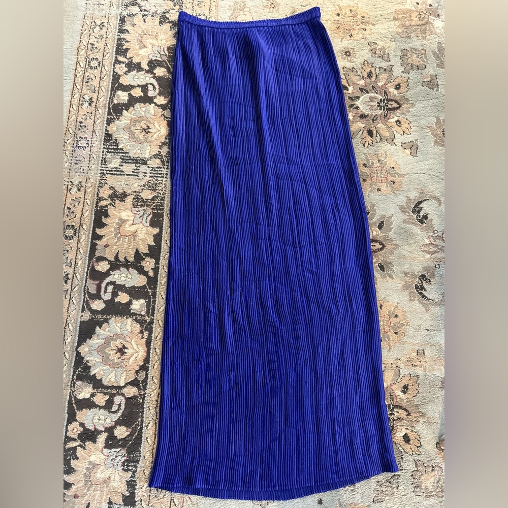 Vintage Collection Jeanne Marc Pleated Maxi Skirt